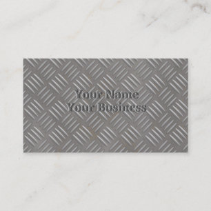 Embossed Aluminum Metal Look Custom Business Card