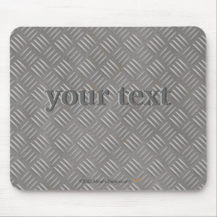 Embossed Aluminum Metal Look Custom Mouse Pad