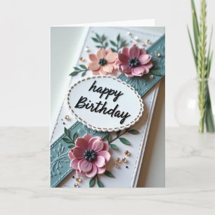 Embossed Birthday Card