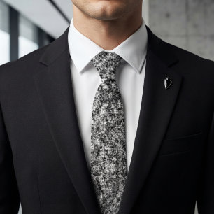 Embossed Black-Grey Tie