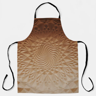 Embossed brown surface apron