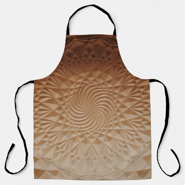 Embossed brown surface apron (Front)