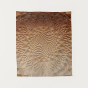 Embossed brown surface tapestry