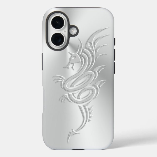 Embossed-effect Eastern Dragon Case-Mate iPhone Case (Back)