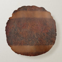 Embossed Floral Imitation Leather Look