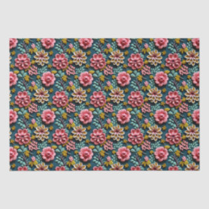 Embossed Floral  Tissue Paper