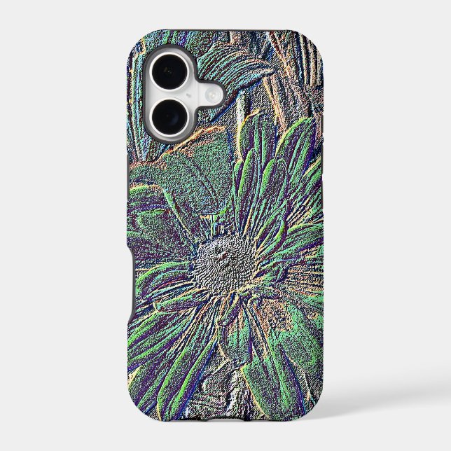 Embossed Flowers with Colour (Back)