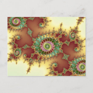 Embossed - Fractal Postcard