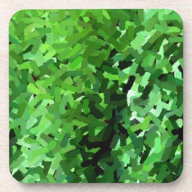 Embossed green grass #0448 coaster (Front)