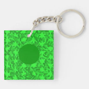 Embossed Greenery Keychain