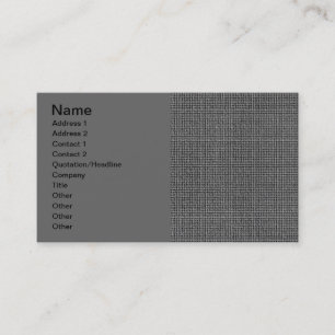 EMBOSSED GREY GRAY BUSINESS MODERN GRID STYLEBACKG CARD
