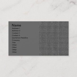 EMBOSSED GREY GRAY BUSINESS MODERN GRID STYLEBACKG CARD