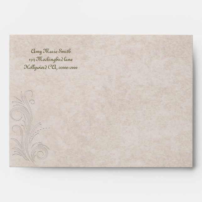 Embossed Illusion Debutante Ball  Envelopes (Front)