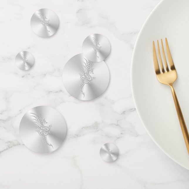 Embossed-look Eastern Dragon Confetti (Group)