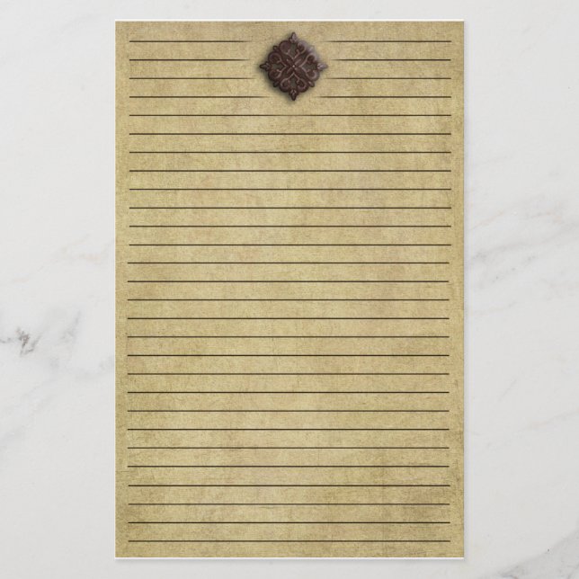 Embossed Medallion Stationery (Front)