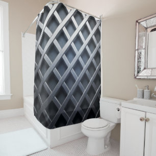 Embossed Metal Shower Curtain