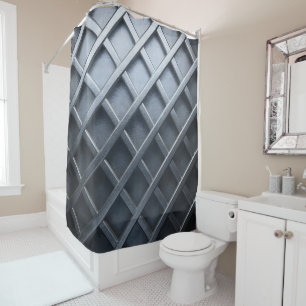 Embossed Metal Shower Curtain