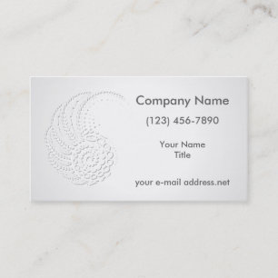Embossed Organic Naualus Business Card