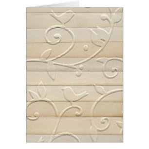 Embossed Paper Design Card