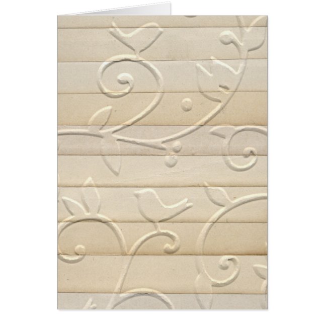 Embossed Paper Design Card (Front)