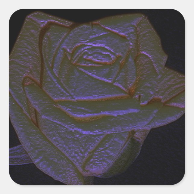 Embossed Rose Sticker (Front)