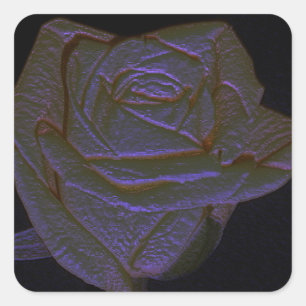 Embossed Rose Sticker