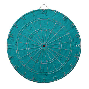 Embossed Roses Teal DART BOARD