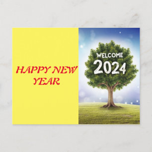 Embrace 2024: Wishing You Success and Prosperity Postcard