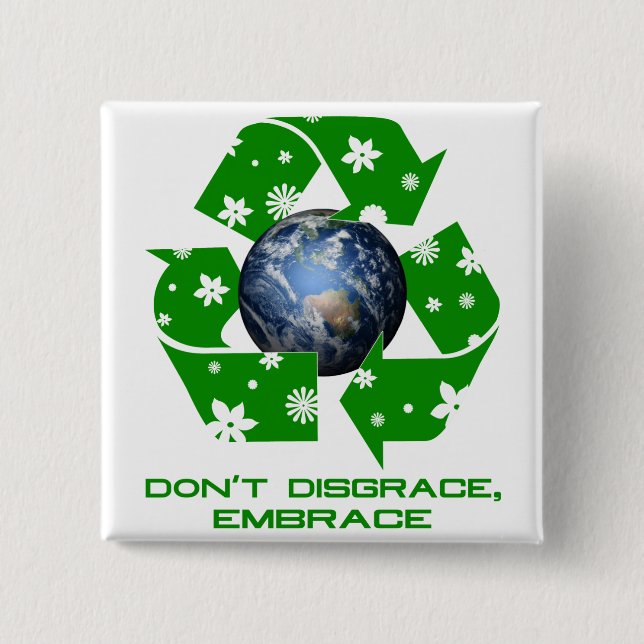 Embrace 2 Inch Square Button (Front)