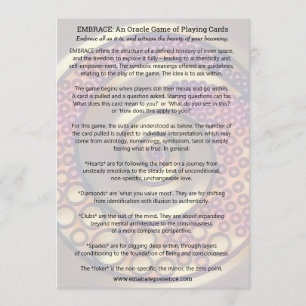 EMBRACE: an Oracle Game of Playing Cards