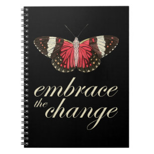 Embrace Change Pink Notebook