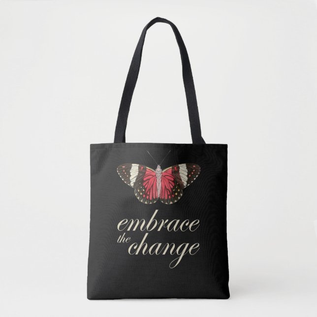 Embrace Change Pink Tote Bag (Front)