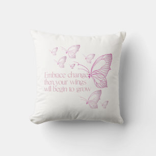 Embrace Change Throw Pillow