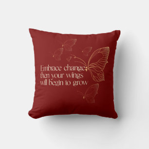 Embrace Change Throw Pillow