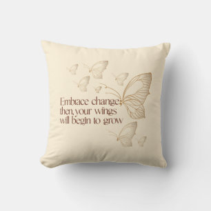 Embrace Change Throw Pillow
