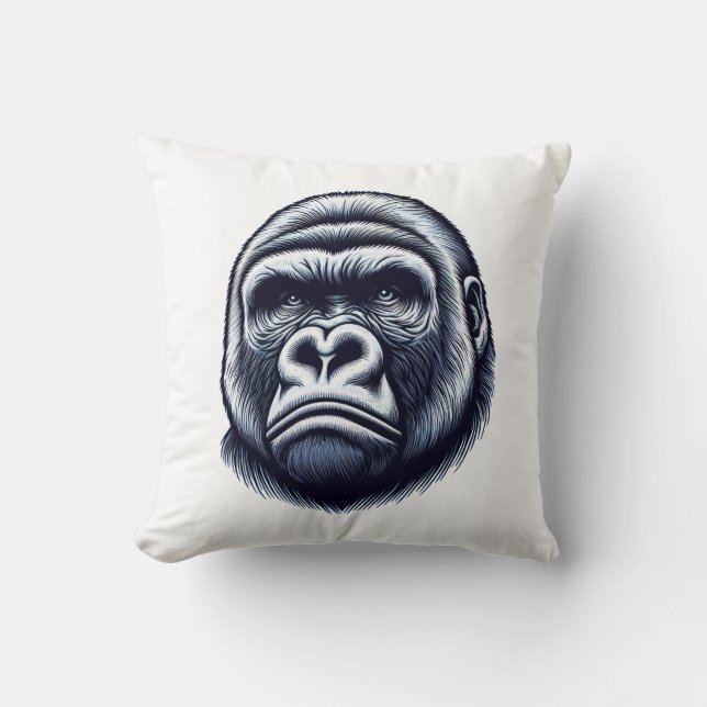 Embrace Comfort: Gorilla-Shaped Memory Foam Pillow (Front)