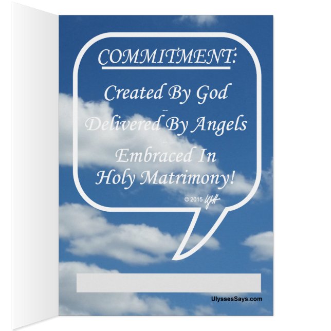 Embrace Commitment In Holy Matrimony (Inside (Right))