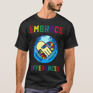Embrace Differences Autism Awareness Day Month T-Shirt