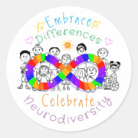 Embrace Differences… Autism Awareness Stickers 