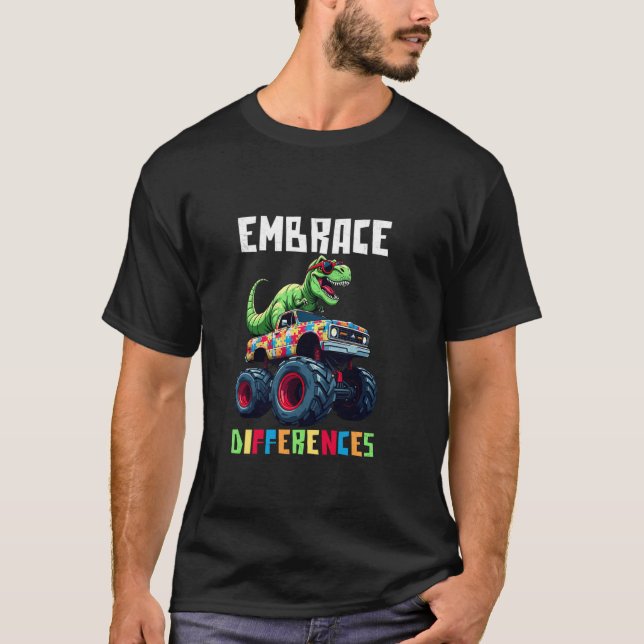 Embrace Differences Autism Awareness T-Shirt (Front)