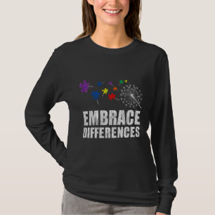 Embrace Differences Autistic Kids Autism Awareness T-Shirt