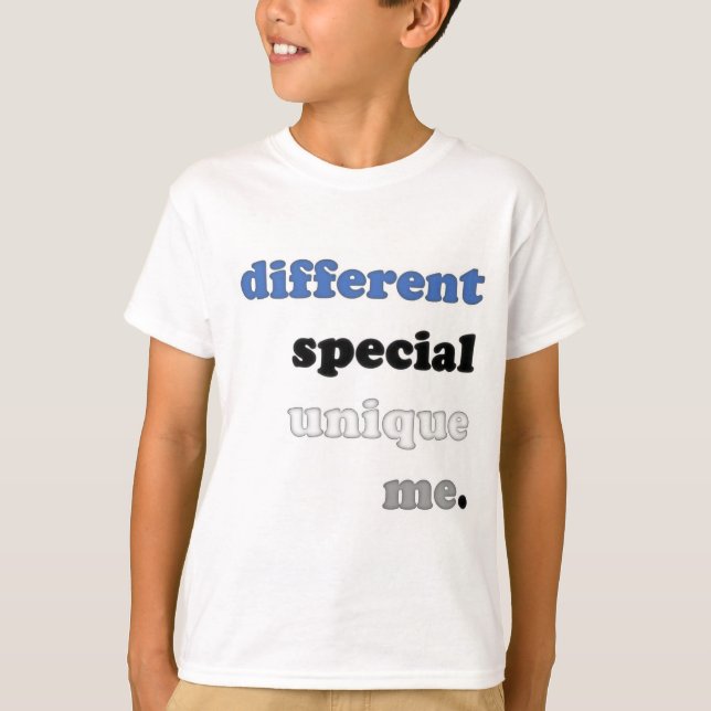 Embrace Differences - Blue T-Shirt (Front)