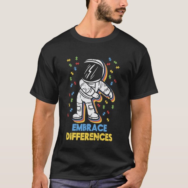 Embrace Differences Flossing Austronaut Shirt Auti (Front)
