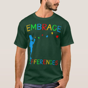 Embrace Differences Puzzle Autism Awareness Day T-Shirt