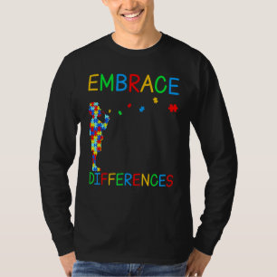 Embrace Differences Puzzle Autism Awareness Day T-Shirt