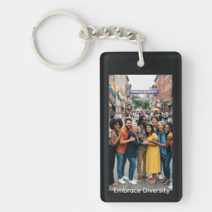 Embrace Diversity Keychain
