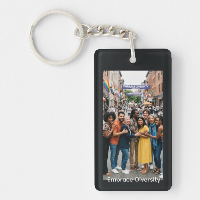 Embrace Diversity Keychain (Front)