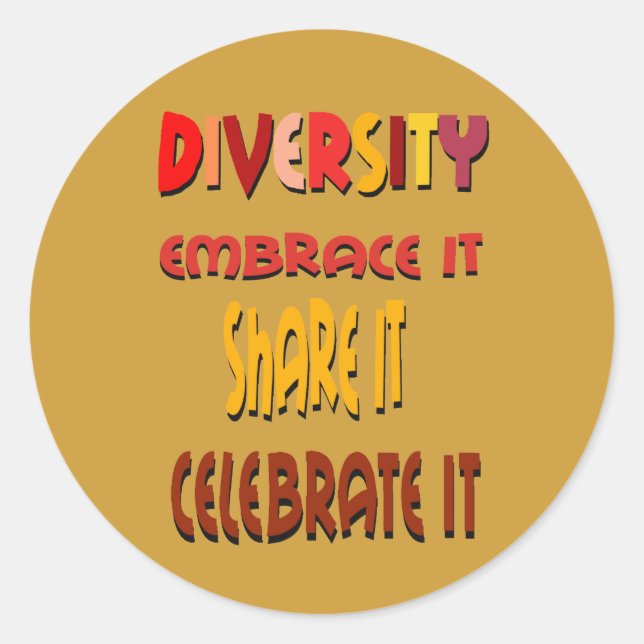 Embrace Diversity Sticker (Front)
