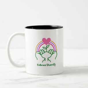 Embrace Diversity Two-Tone Coffee Mug