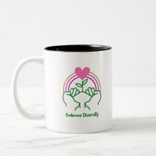Embrace Diversity Two-Tone Coffee Mug